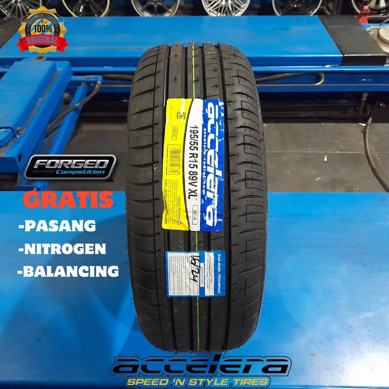 Ban Mobil Tubeless Murah Ukuran 195/55 R15 Accelera Phi-R Soft Compound