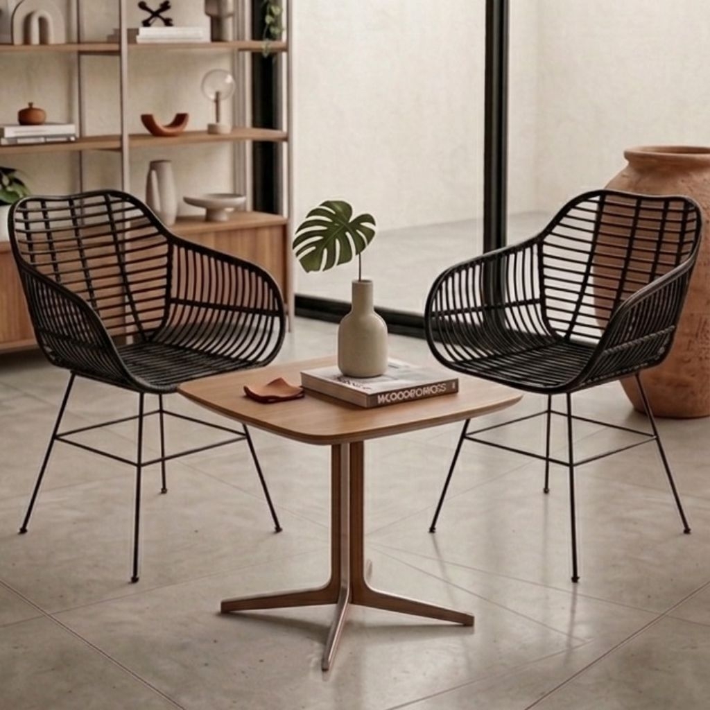 KURSI CAFE ROTAN SINTETIS / KURSI OUTDOOR