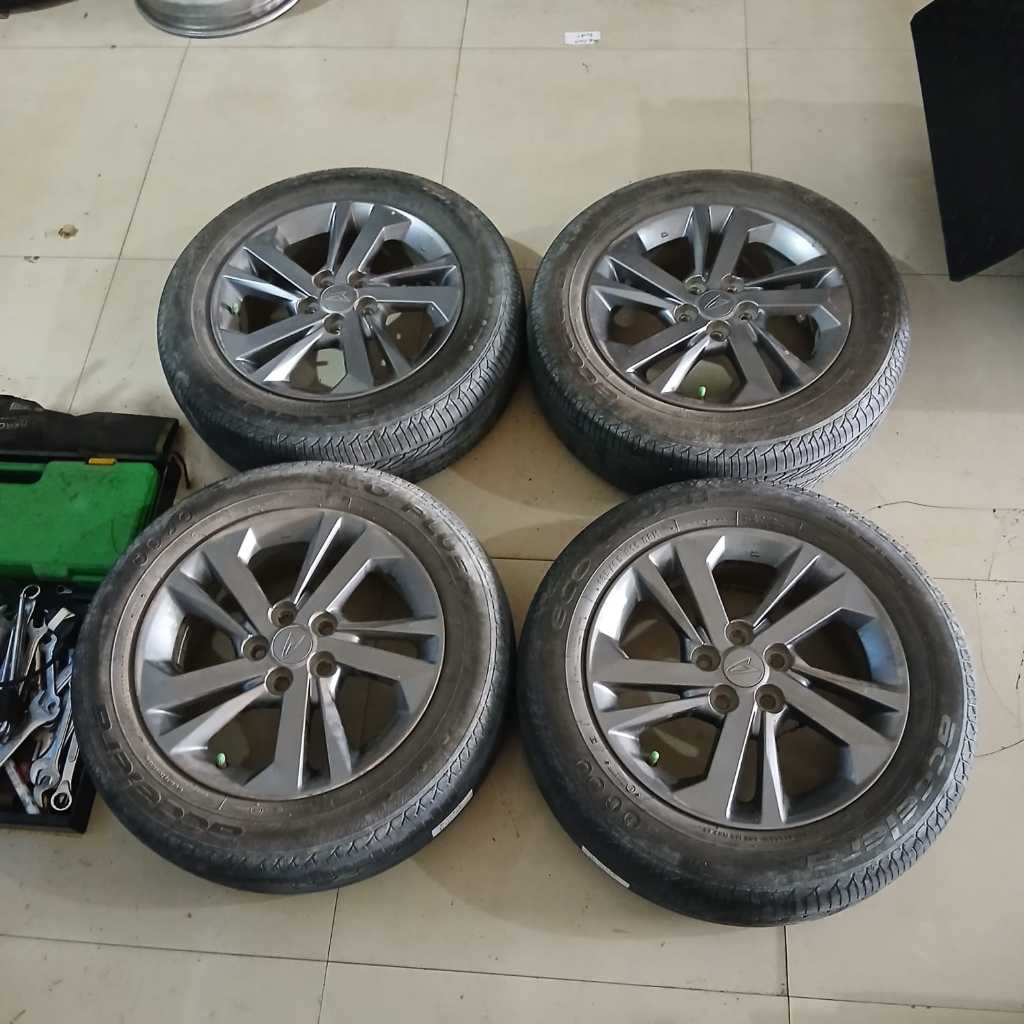 velg/pelek mobil second original xenia ring15 bau5x100 warna grey+ban bonus