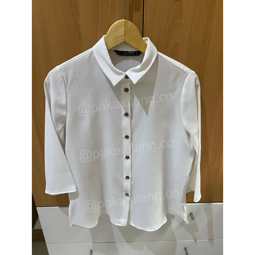 ZARA Kemeja/Blouse Putih (Preloved)