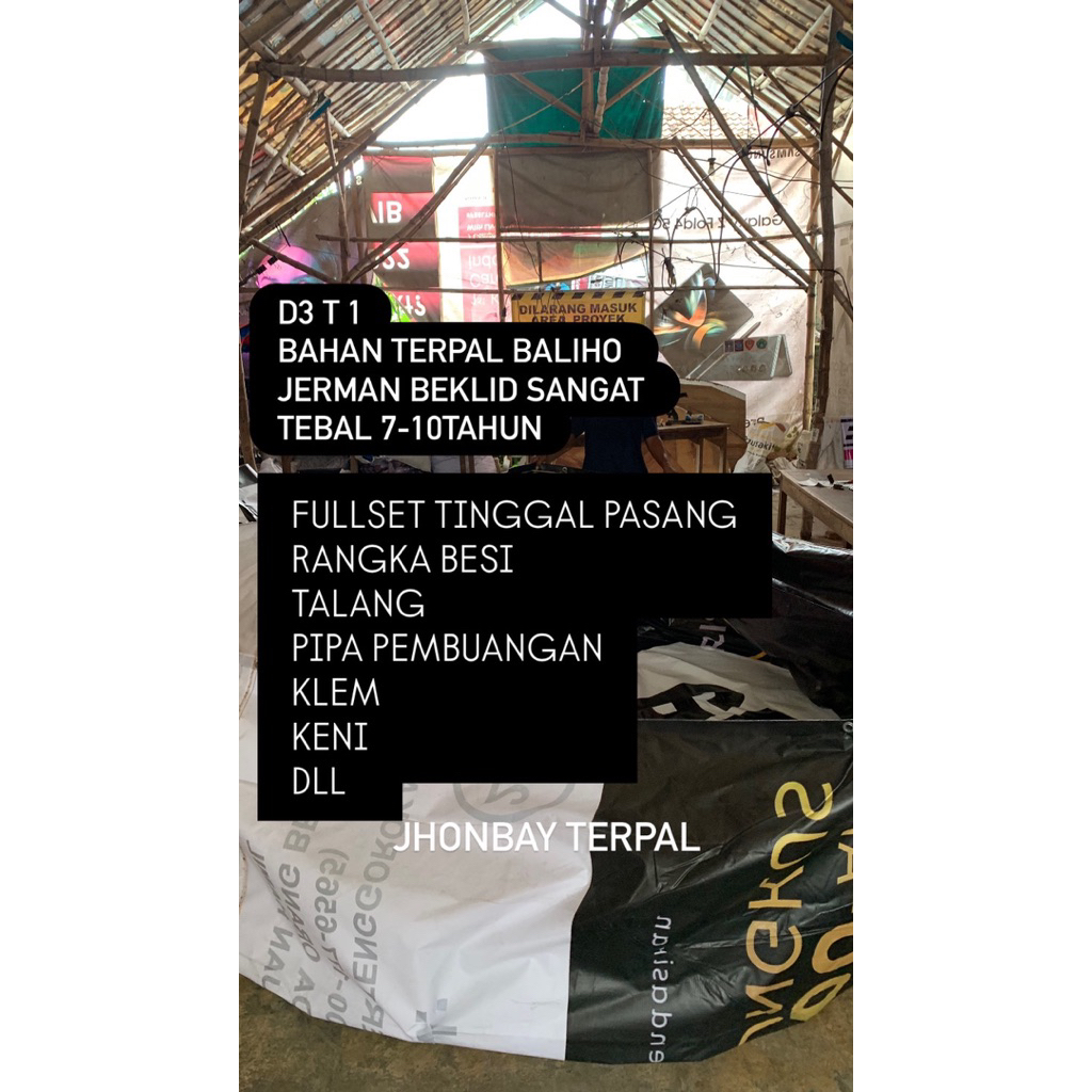 Kolam Bundar Terpal Baliho jerman beklid Fulset D3 tinggi 1