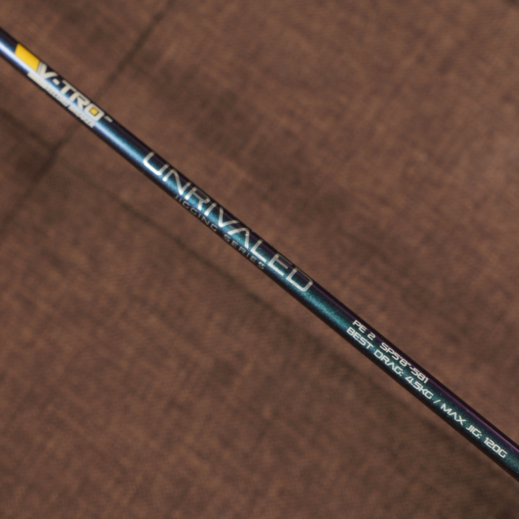 V-Tro Unrivaled PE2 SP 5’8” 581 Light Jigging Rod Joran bekas second preloved