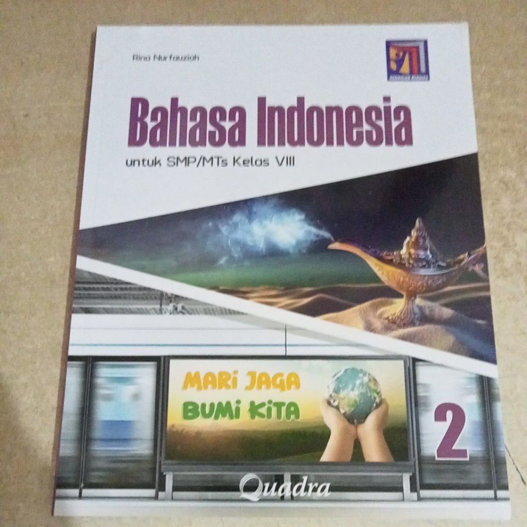Buku Bahasa Indonesia 2 untuk SMP/MTs Kelas VIII Kurikulum Merdeka Quadra