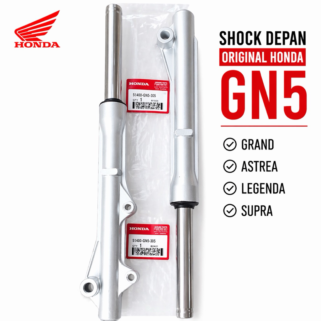 Shock Depan Cakram Honda Astrea Grand Legenda Impresa (GN5) – Original Standar Honda (cakram silver)