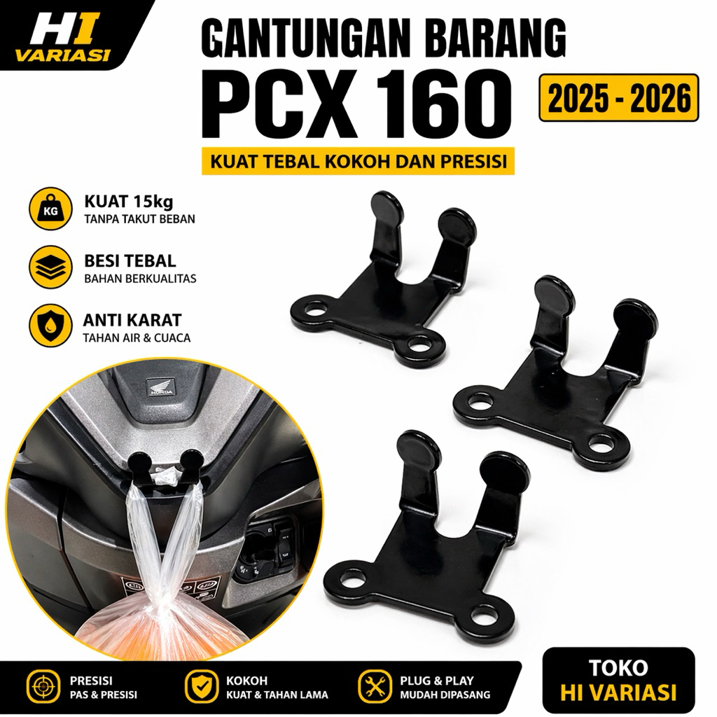 Gantungan barang Pcx 160 2025 2026- Cantelan Barang Pcx 160 2025 2026 - Gantungan motor pcx 160 2025