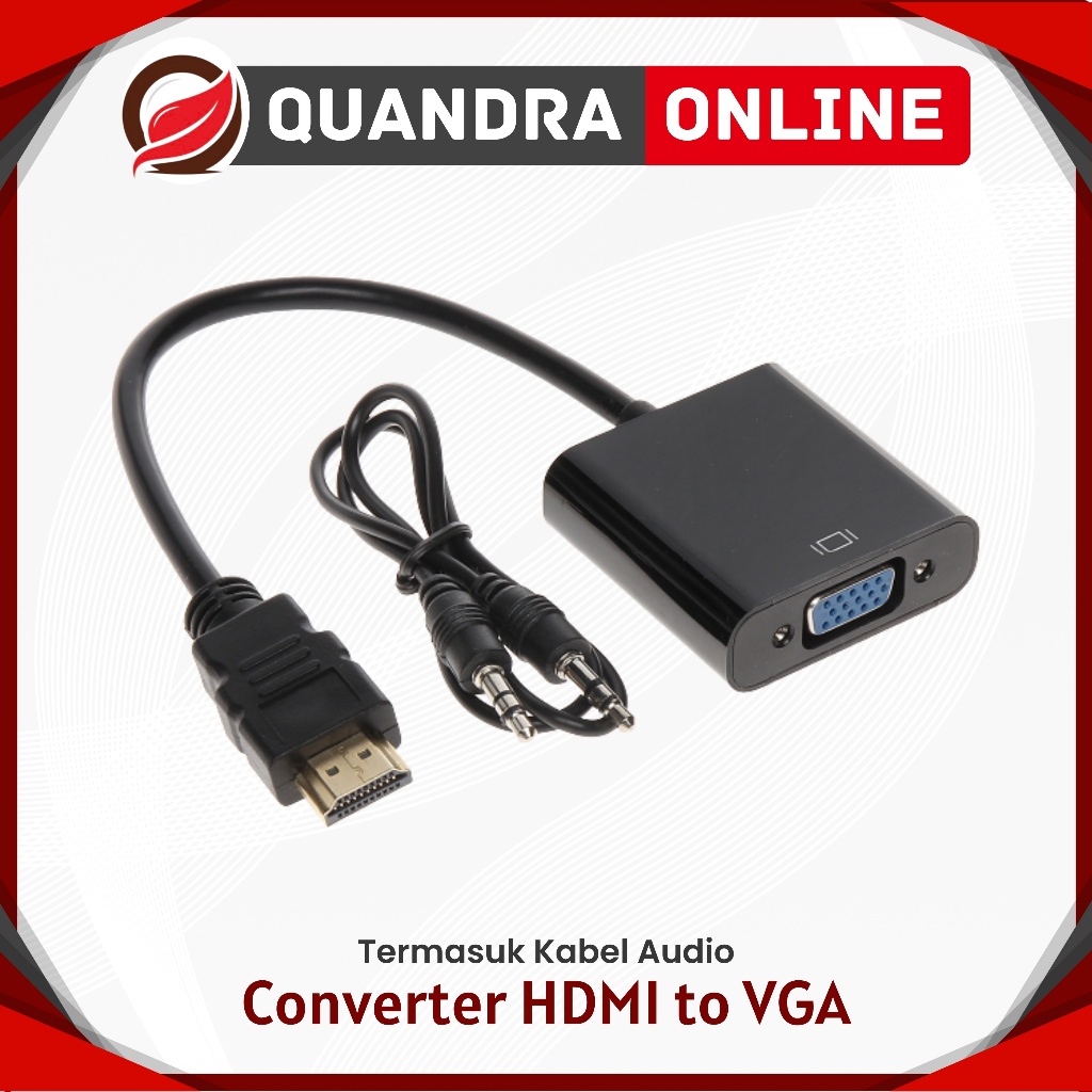 CONVERTER HDMI TO VGA / KABEL HDMI TO VGA / KONEKTOR HDMI TO VGA