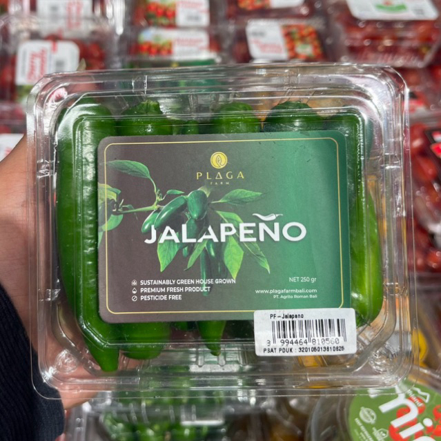 Cabe Jalapeno Super Fresh / Cabe Jalapeno 250grm / Pack