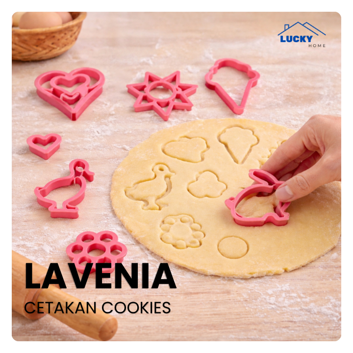 LUCKY HOME - LAVENIA CETAKAN KUKIS/CETAKAN COOKIES/CETAKAN ROTI/CETAKAN KUE