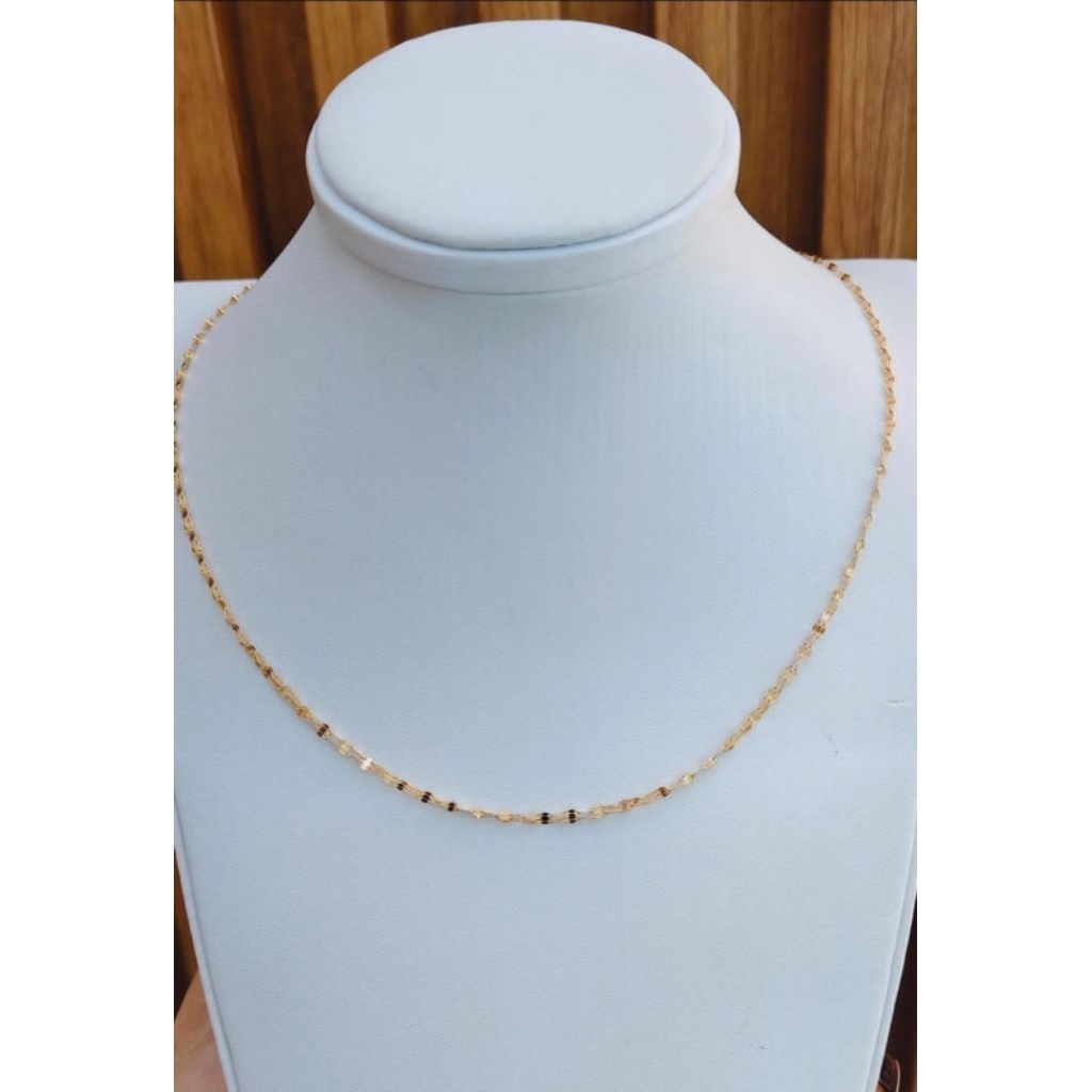 Kalung emas Siyam U B S kadar 375/8K (1.29gram 42.5cm)