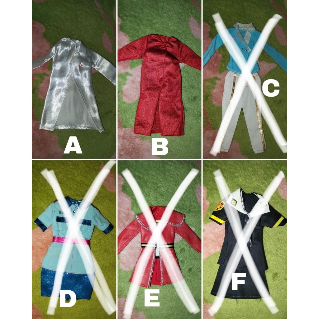 Baju Barbie ORI minus /baju Barbie profesi/baju Barbie career