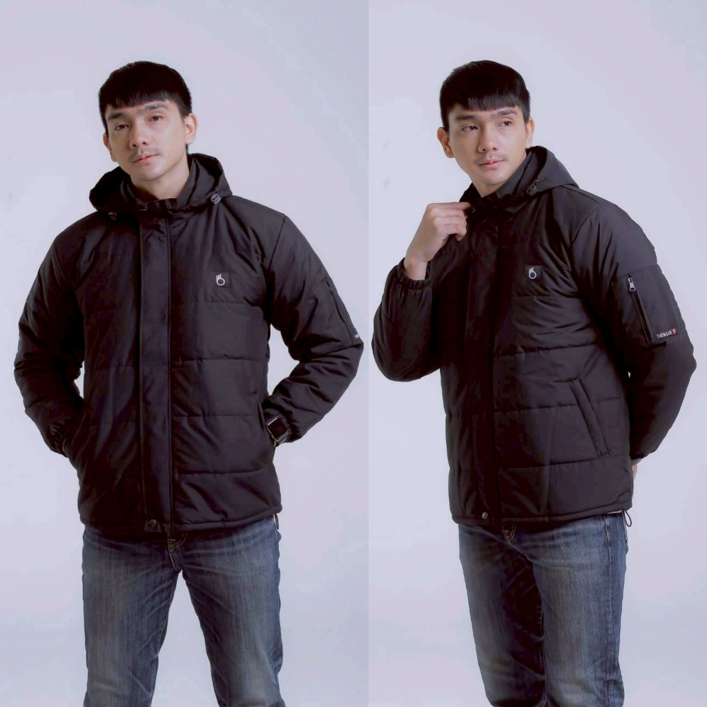 Jaket Puffer Pria Polos Premium Tebal – Hangat & Stylish Daily Wear - Jacket Parasut Gelembung