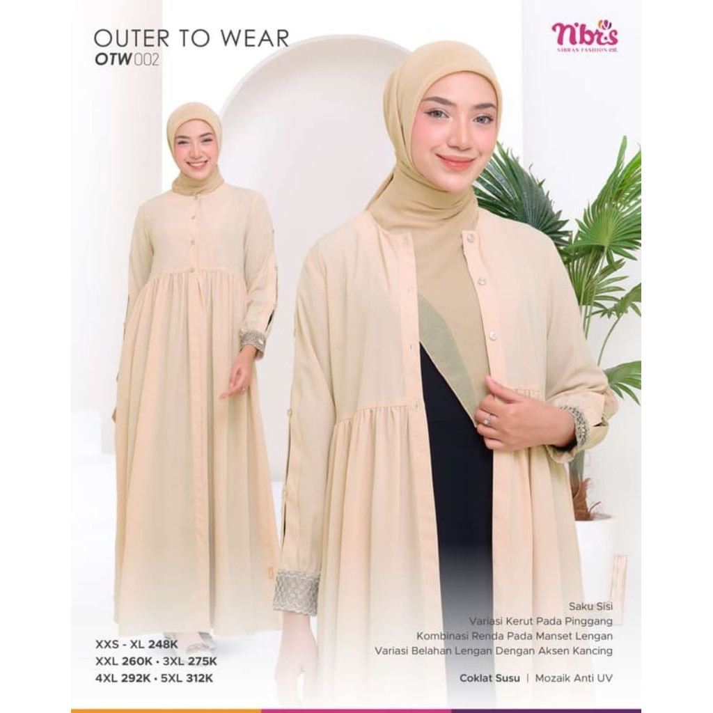 TERMURAH PROMO GAMIS ORI NIBRAS OTW 002