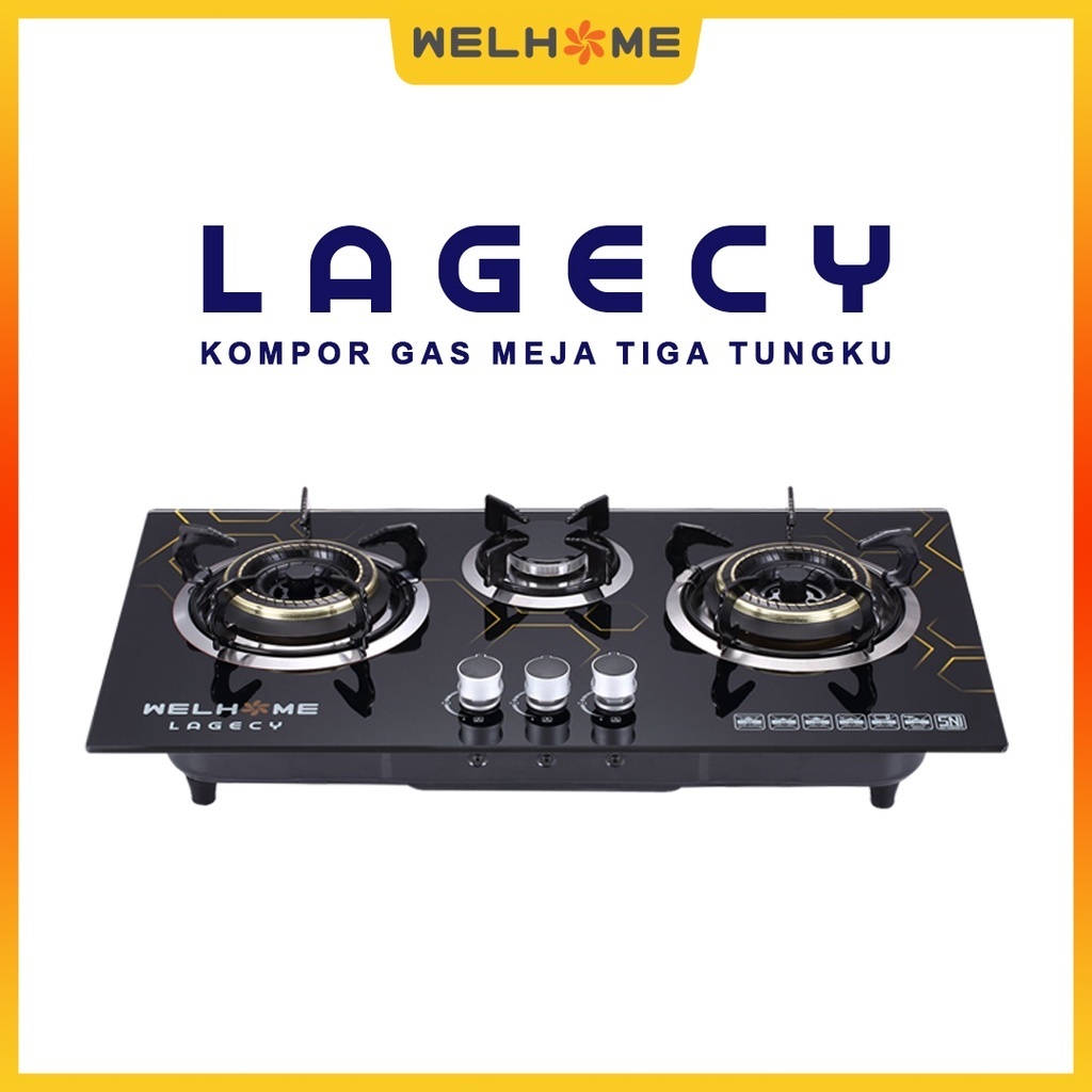 Kompor Tanam WELHOME Lagecy 3 Tungku