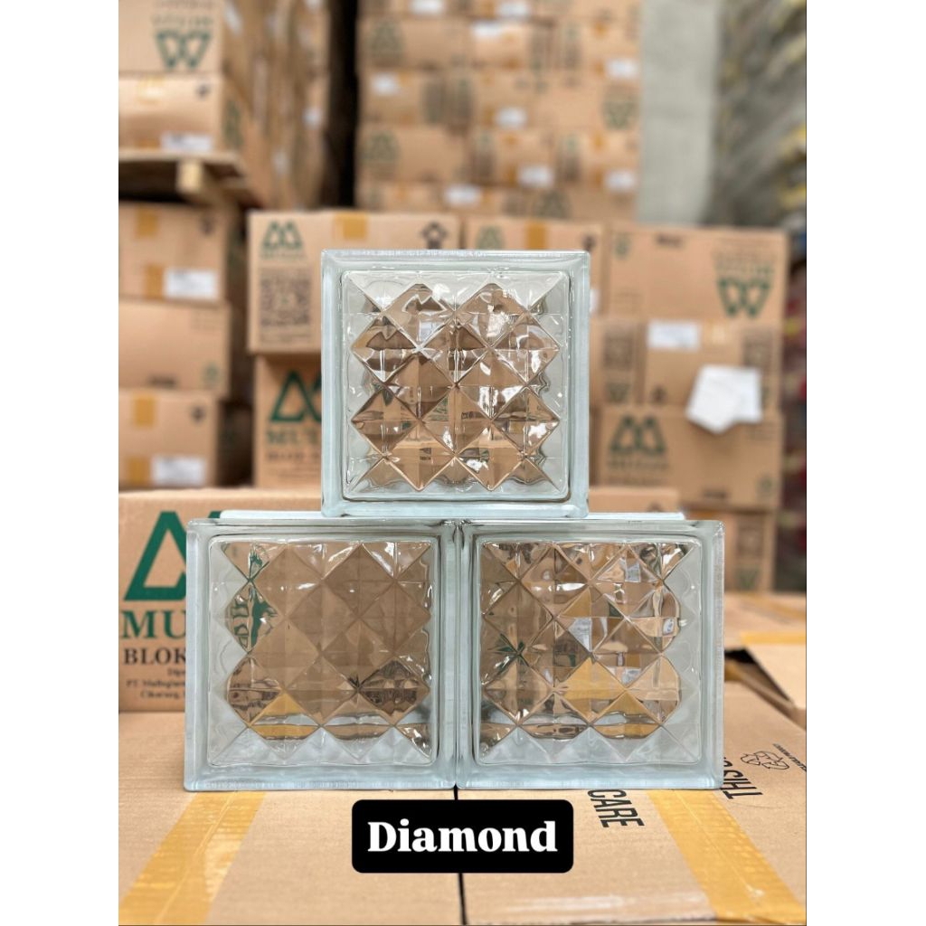 Glass block Mulia Diamond 20x20