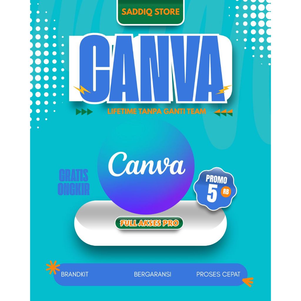 Canva Template 10.000+ Lifetime Lisensi Pro