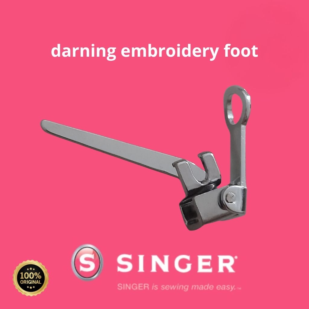 sepatu semi bordir / darning embroidery foot SINGER | Singer Mesin Jahit