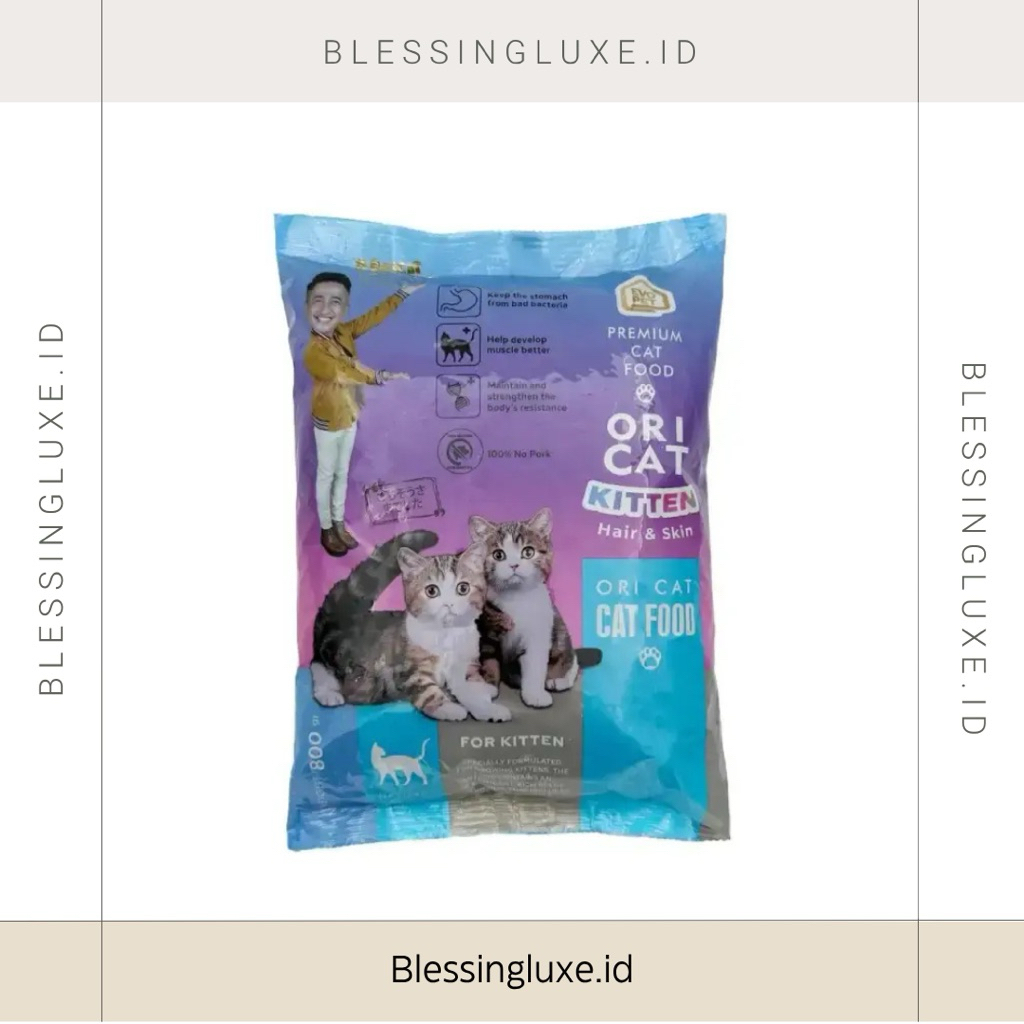 ORI CAT KITTEN MAKANAN KUCING UNTUK KITTEN DRY FOOD CAT FOOD UNTUK KITTEN 800GR