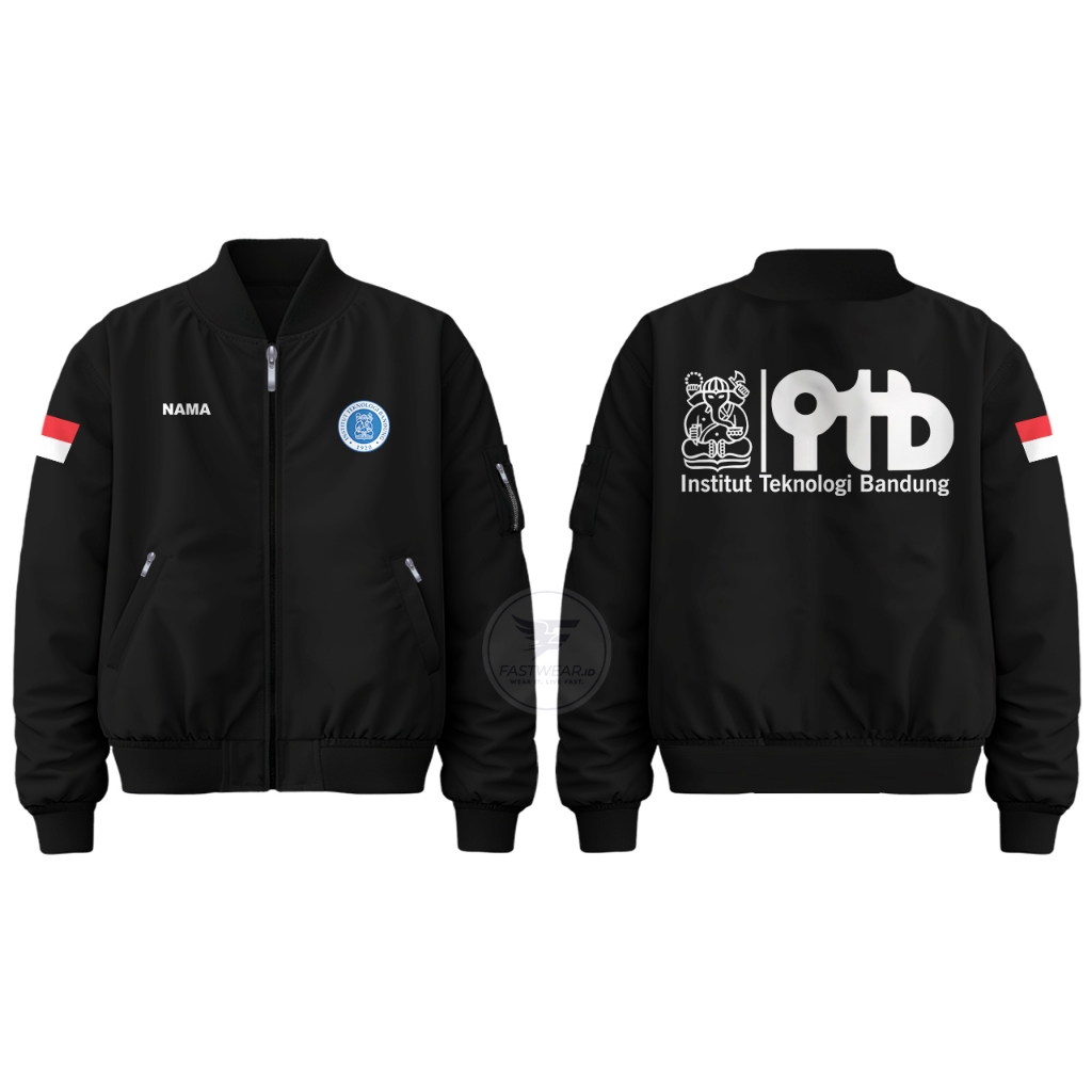 Jaket Bomber ITB Institut Teknologi Bandung Waterproof Premium