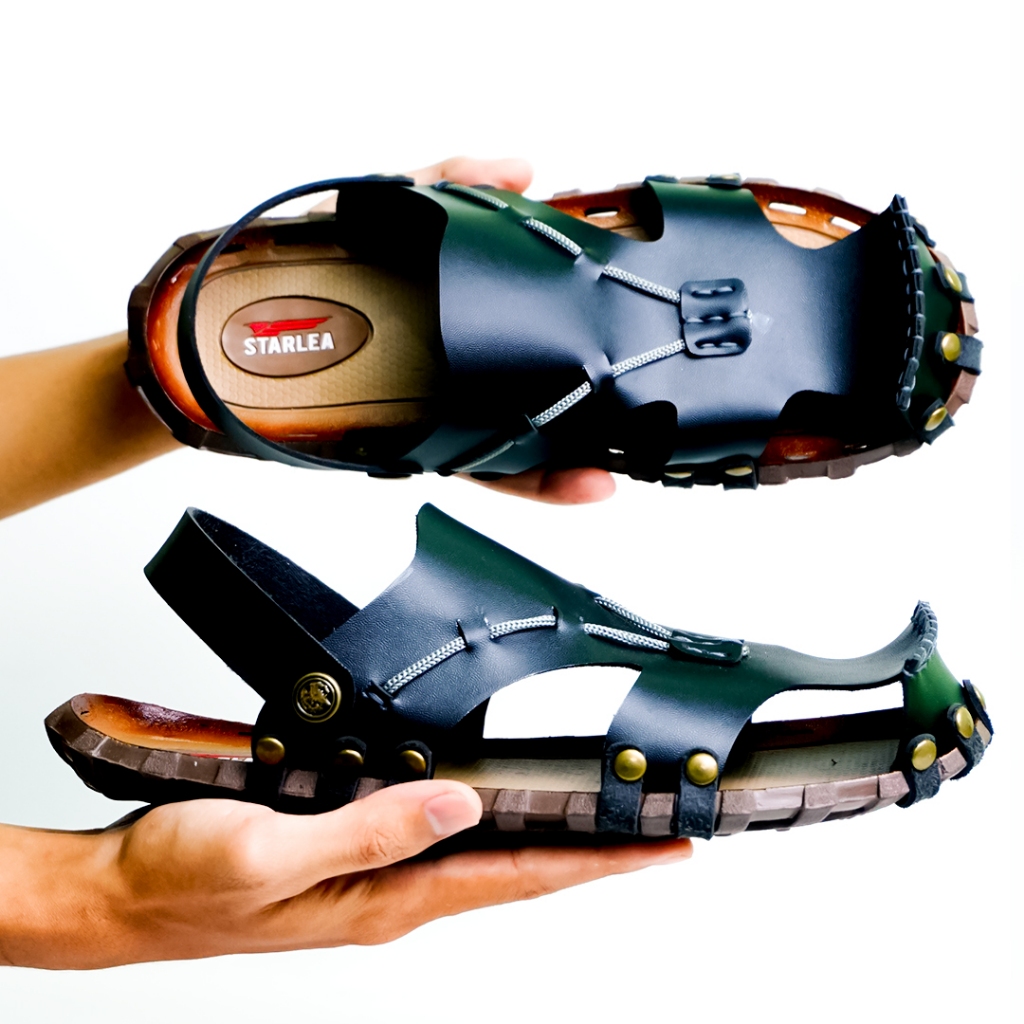 Sandal Slop Kulit Pria Dewasa Terbaru 2026 Sendal Pria Slop Kulit Ori Import Best Seller 2026