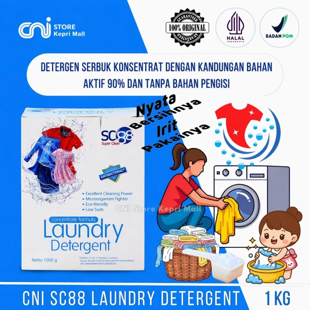 CNI Batam | CNI SC88 LAUNDRY DETERGENT 1 KG