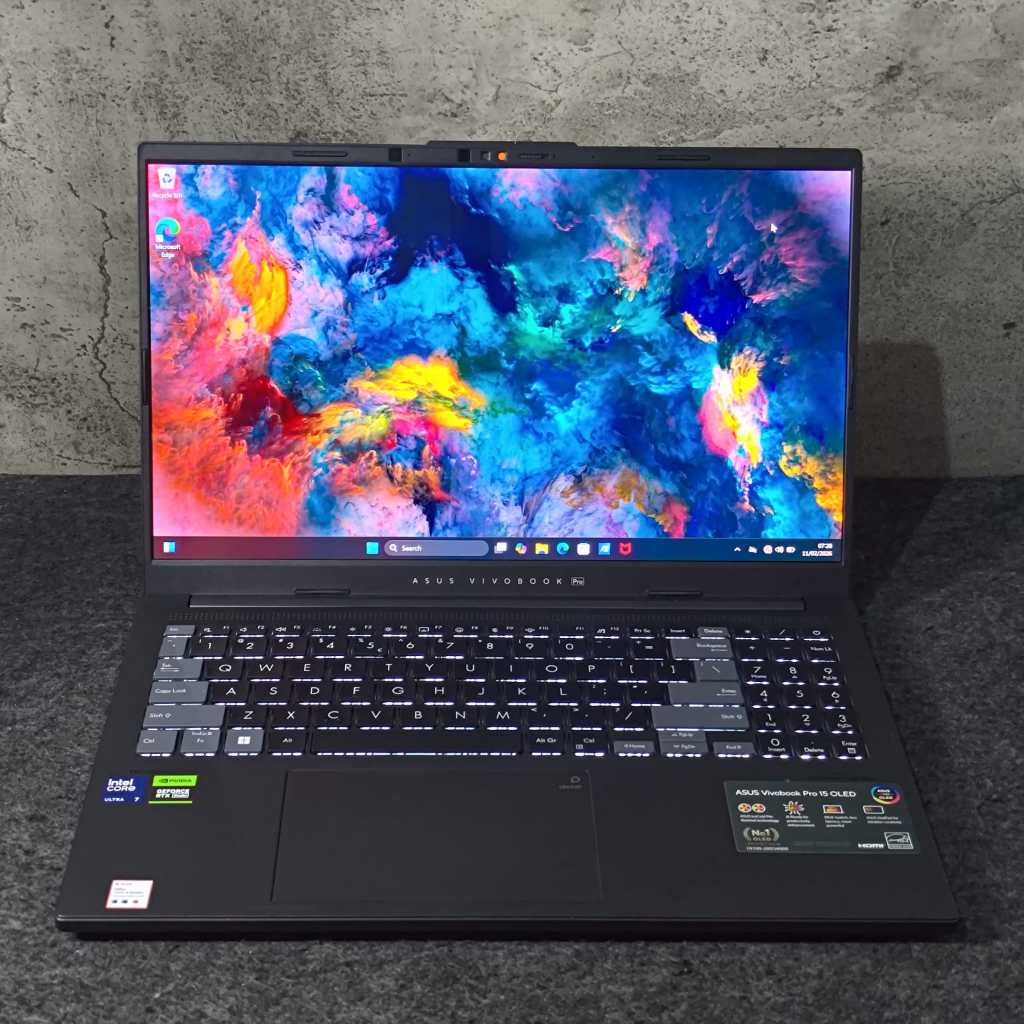 Asus Vivobook PRO 15 OLED RTX 4050 STUDIO ULTRA 7 155H RAM 24GB N6506MU 1TB Laptop Warranty Good Con