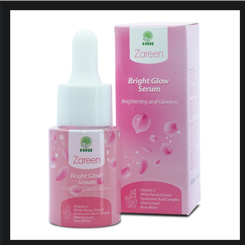 Zareen HNI Bright Glow Serum HNI HPAI 20 ml Brightening & Glowing Serum Wajah