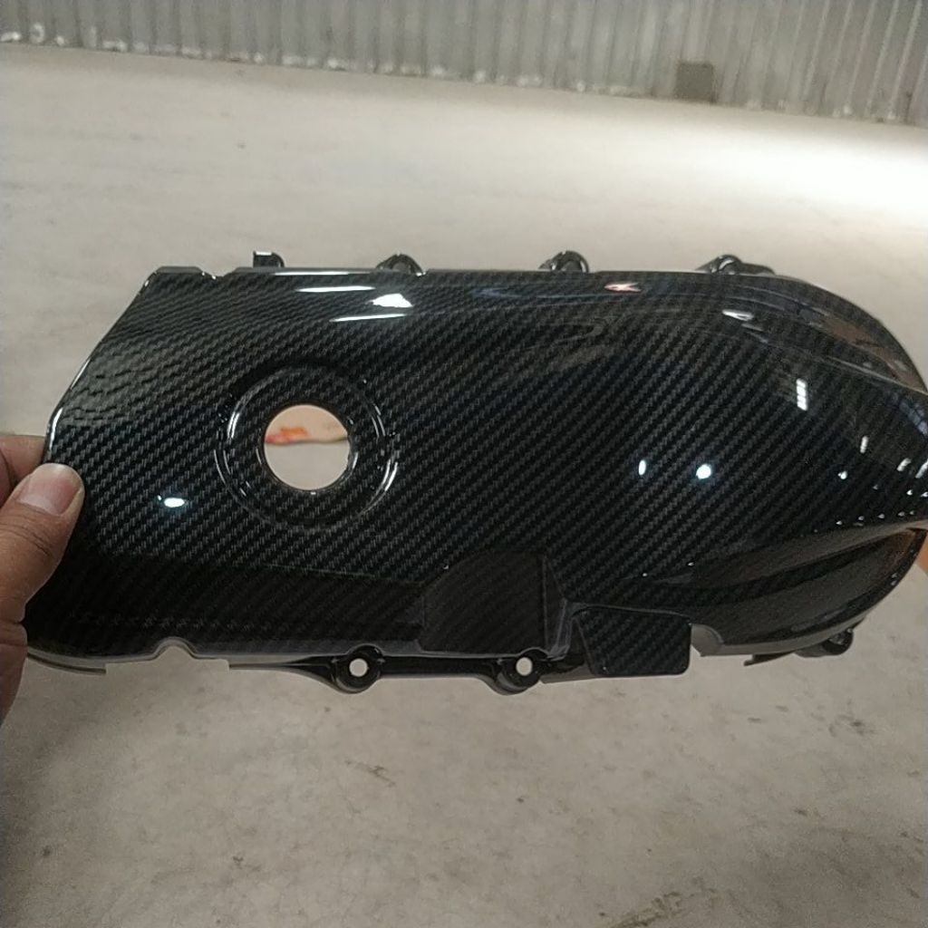 Tutup CVT Beat karbu Carbon Grade B/Cover CVT Beat Lama Karbon