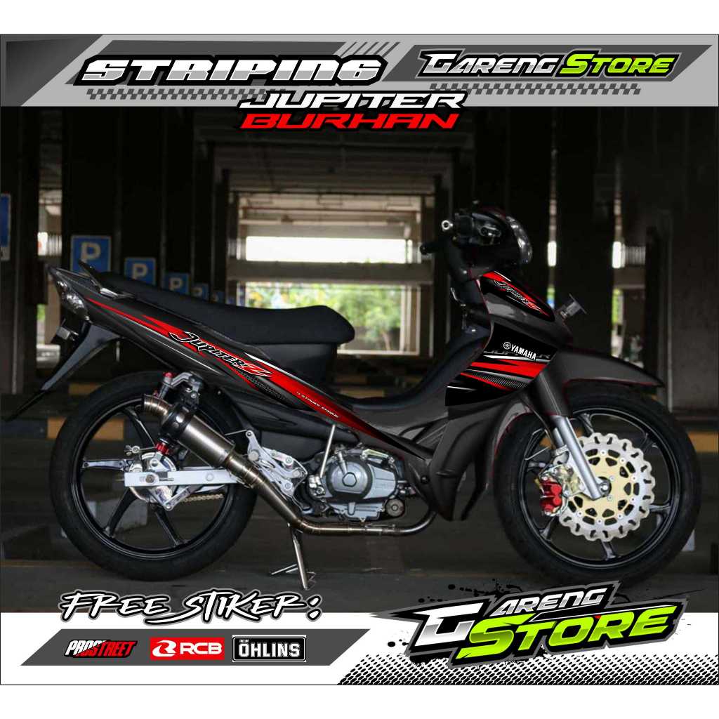STRIPING VARIASI YAMAHA JUPITER Z BURHAN / STICKER LIST VARIASI MOTOR JUPITER Z BURHAN