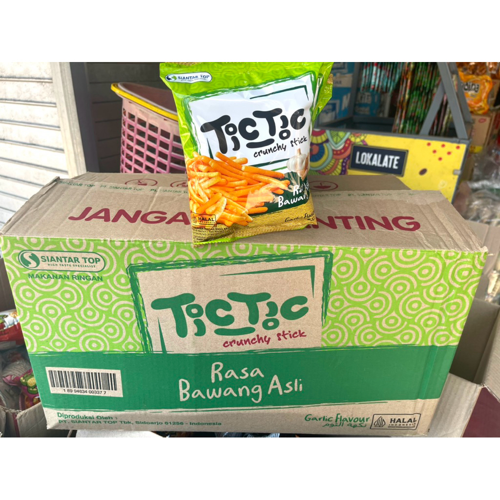 Tic Tic renteng 1 dus isi 4 renteng / Tic Tic rasa bawang 1 dus