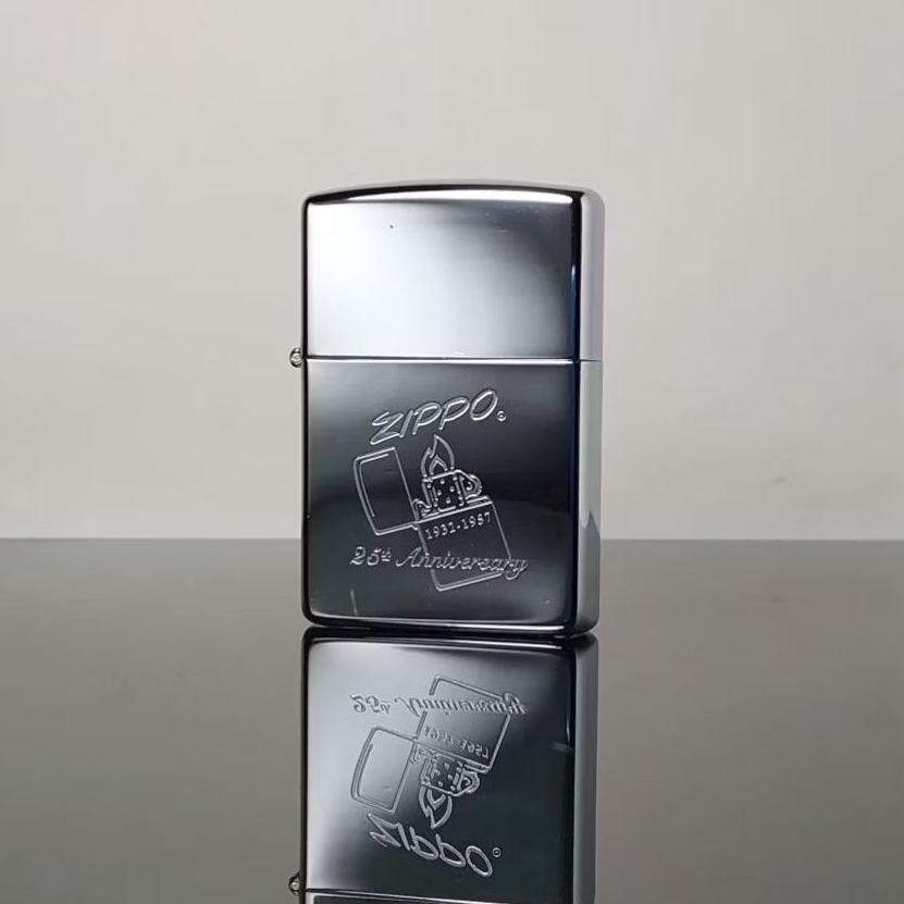 ZIPPO COMMEMORATIVE 25TH ANNIVERSARY EDISI SINGLE DARI EDISI SET 60TH ANNIVERSARY COLLECTOR EDITION 