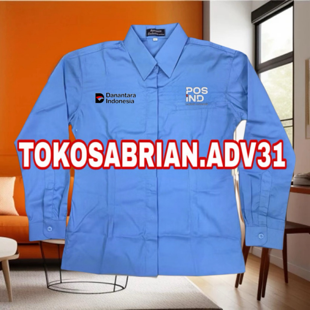 Kemeja Pos Indonesia Seragam Pos Indonesia Baju Pos Indonesia
