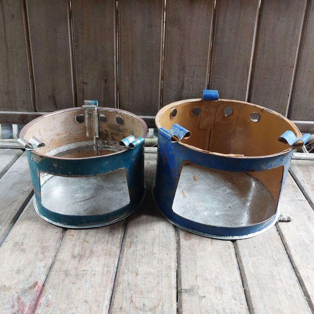 tungku kayu bakar / kompor kayu bakar ukuran 28cm bahan drum