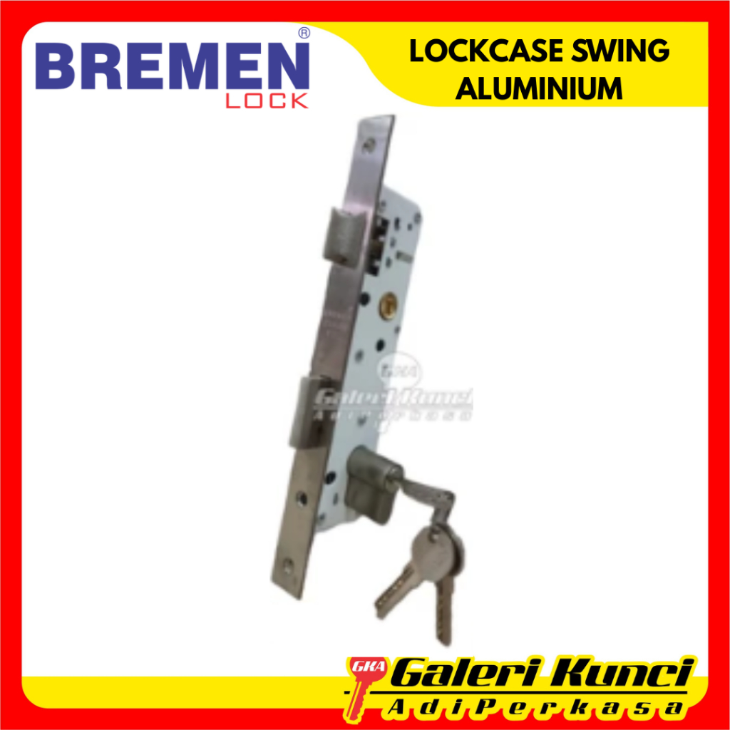 Lockcase Swing Aluminium BREMEN C385 Set Silinder Kunci Pintu Aluminium