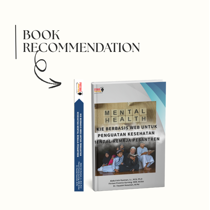 Buku  KIE BERBASIS WEB UNTUK PENGUATAN KESEHATAN MENTAL REMAJA PESANTREN