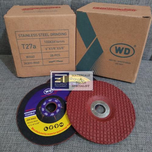 Batu Gerinda Flexible WD 4" WA-60 | Batu Gerinda Poles Stainless WD 4" WA-60