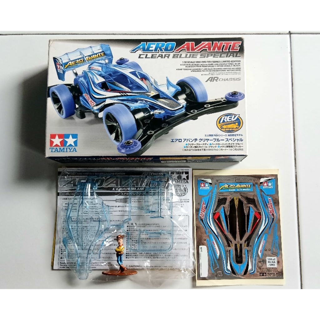 Tamiya body Aero Avante clear blue special