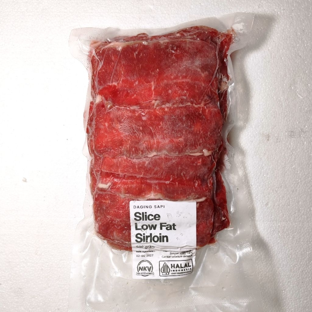 Beef Sirloin Slice / Daging sapi slice Sirloin (500gram)