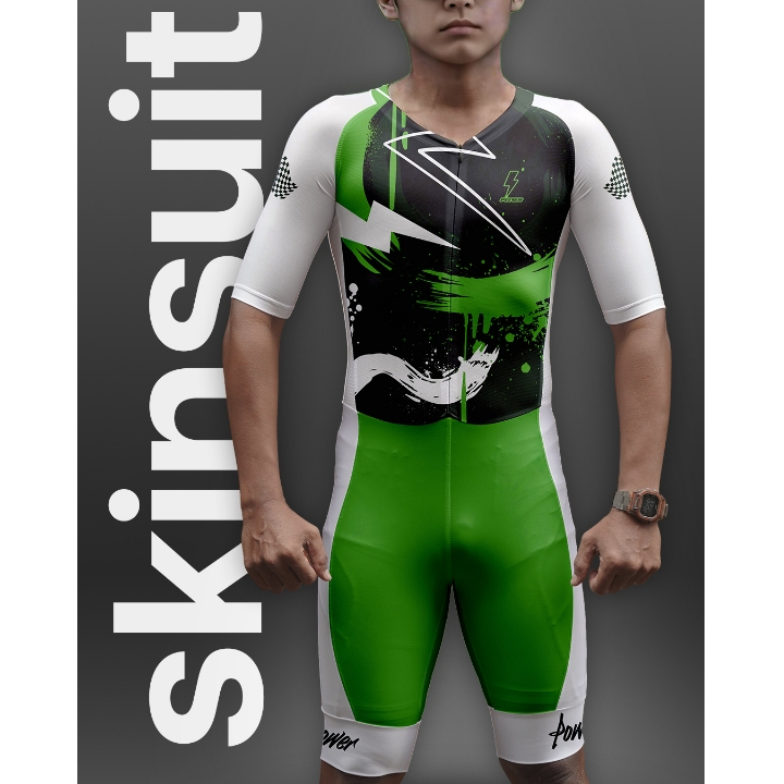 Skinsuit Power Apparel Jersey Sport Sepatu Roda Nyaman & Fleksibel