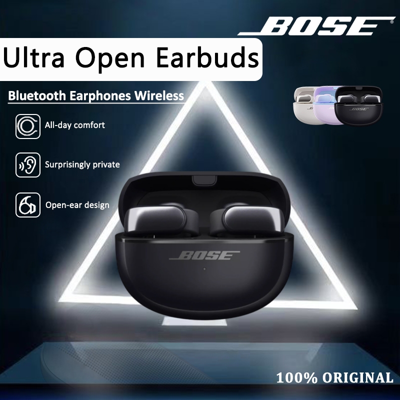 Bose Ultra Open Earbuds Bluetooth Original Open Ear Bluetooth Wireless Earclip IPX4 Black Multi-poin