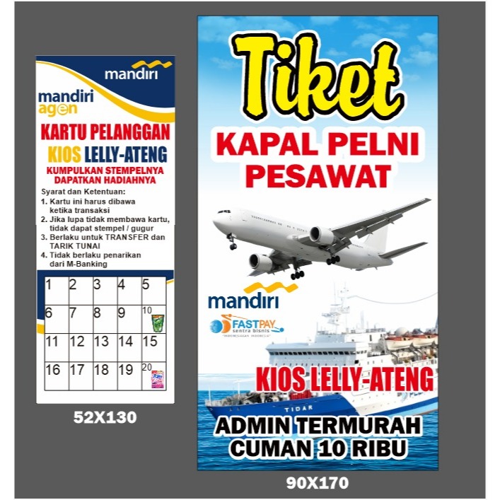 Banner / Spanduk Fastpay Bisa Custom Design dan Ukuran