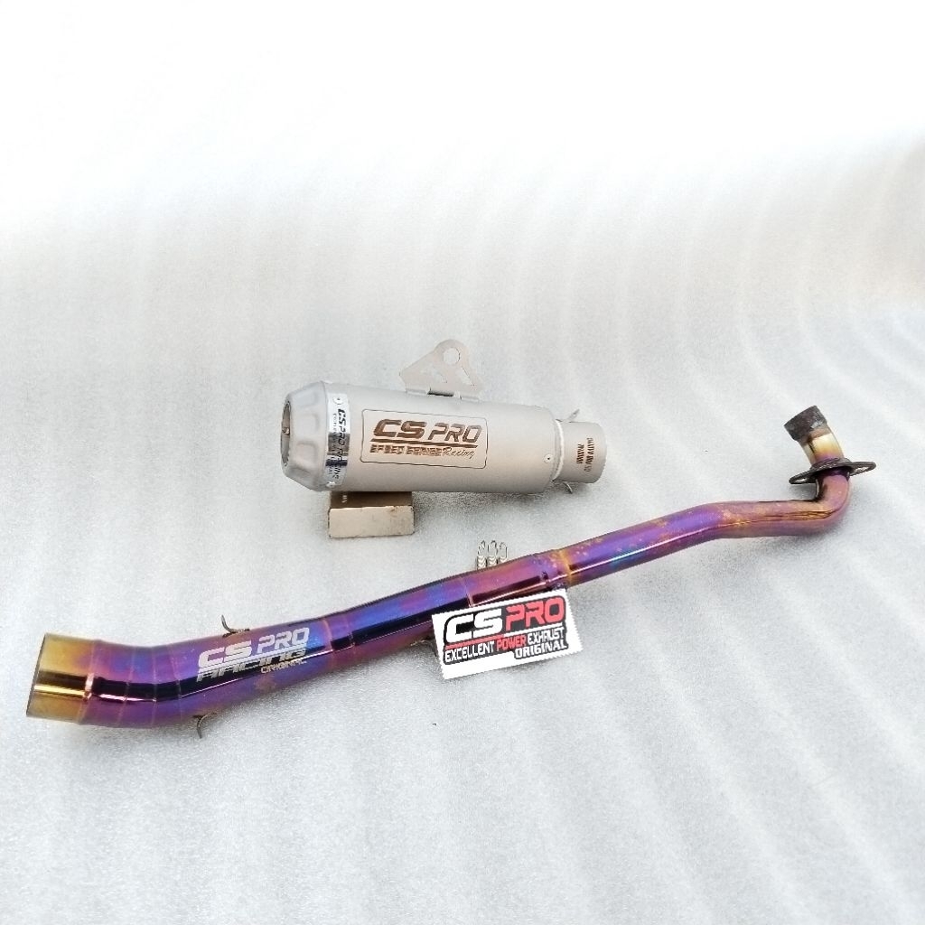 Knalpot racing original Cs pro knalpot racing sanblast supra125 Jupiter kharisma supra 110 vega revo