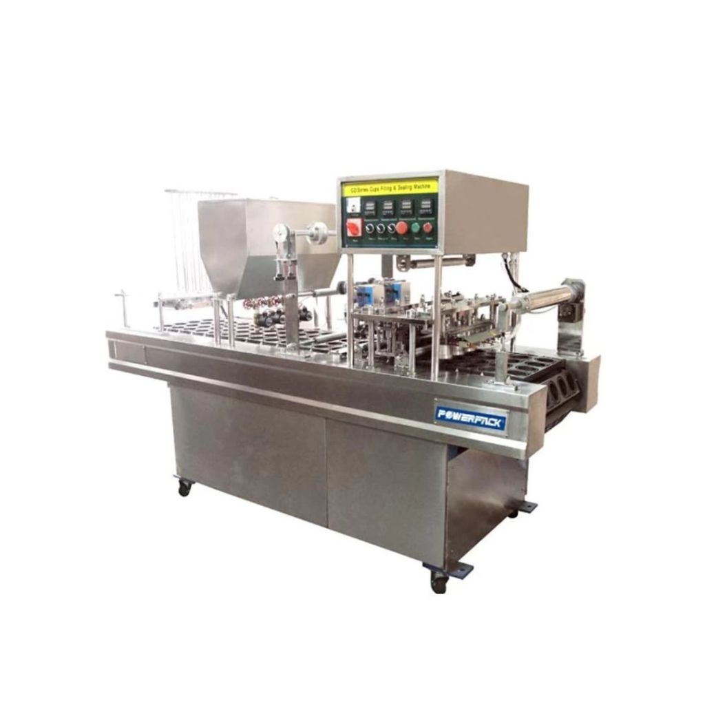 Mesin Pengisian Penyegelan Otomatis Cup Filling Sealing GD-SERIES 2 LINE / GD-SERIES 4 LINE POWERPAC