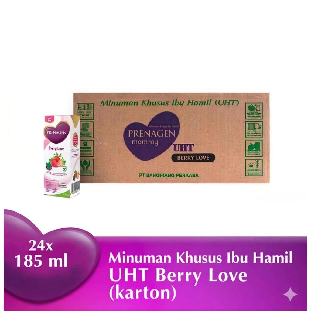 Prenagen Mommy UHT Berry 1 Karton 24 Pcs - Praktis untuk Ibu Hamil