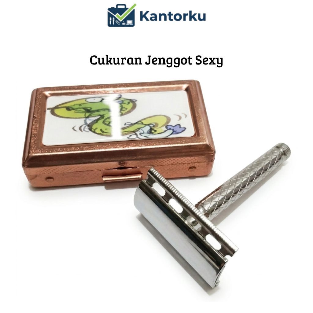 Alat Cukur Kumis & Jenggot Model Klasik - Gagang Besi Kokoh