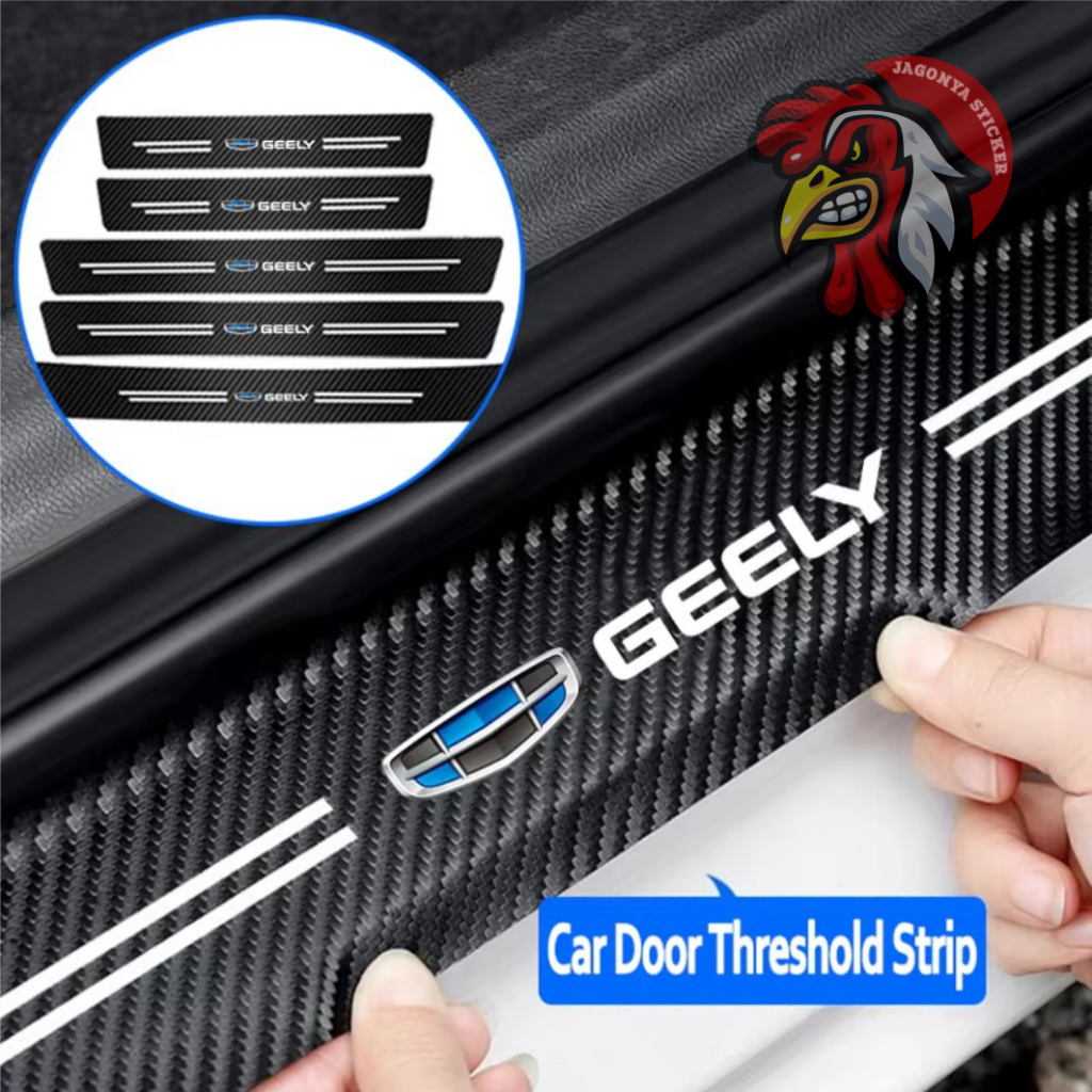 9pcs Car Door Threshold Sill Plate For Geely Atlas Coolray Emgrand EC7 EC8 X7 EX7 CK2 CK3 GL GS Carb