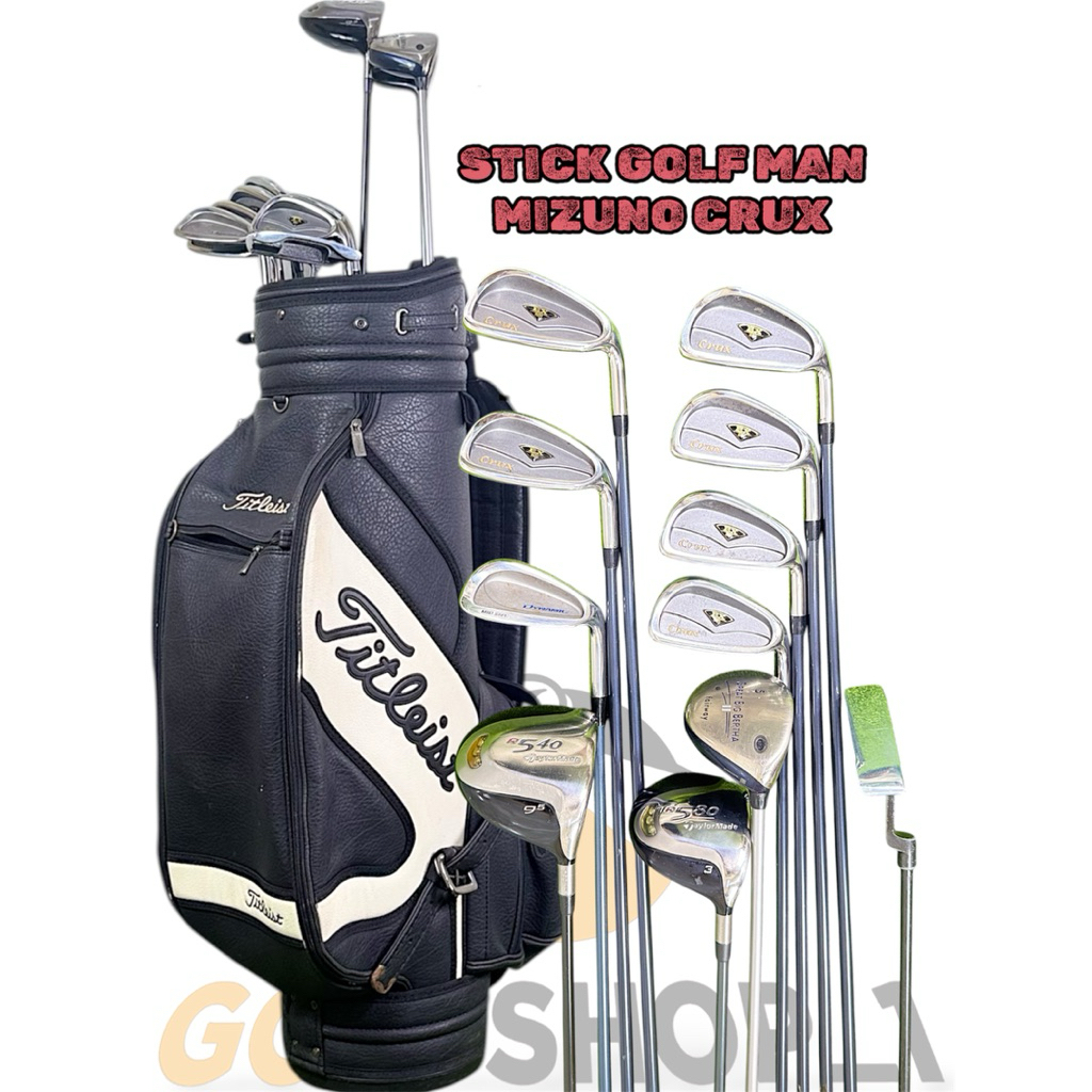 Stick Golf Man Mizuno Crux Shaft Graphite Second Original Fullset Bag Golf