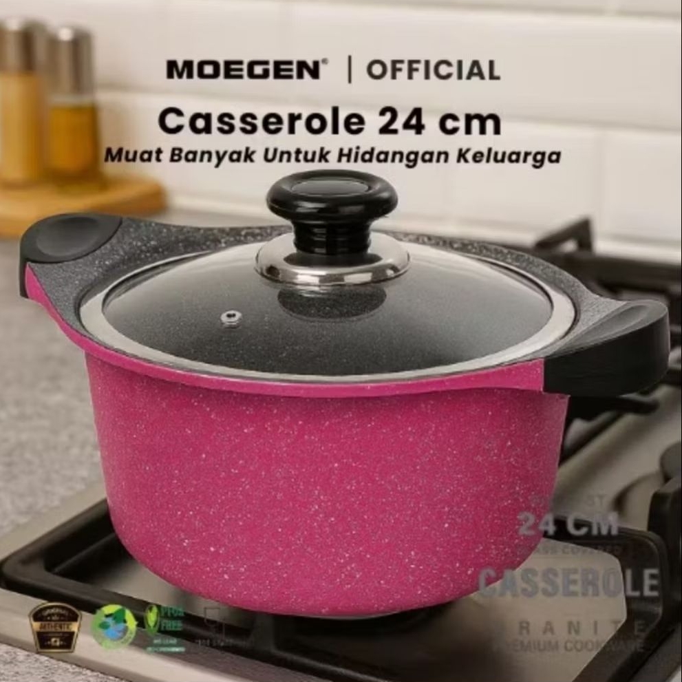 Moegen casserole  24cm germany marble coating - panci marble moegen 24