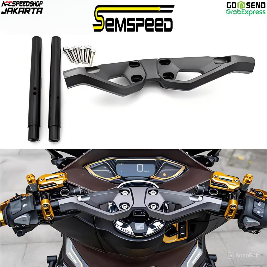 Stang Bar / Handle Bar Motor SEMSPEED Model TMAX For Honda PCX160 PCX 160