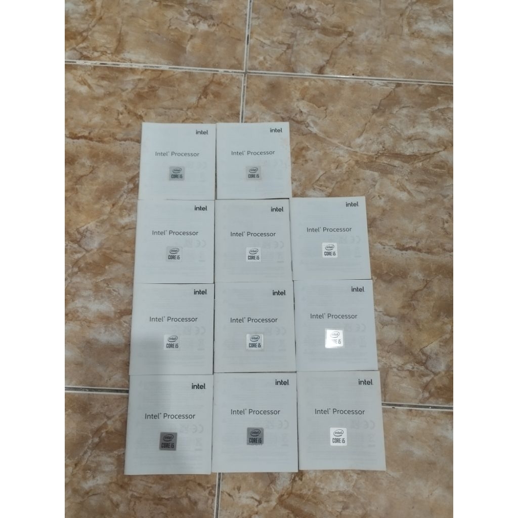 Stiker Prosesor laptop Core i5 gen 10 Ori