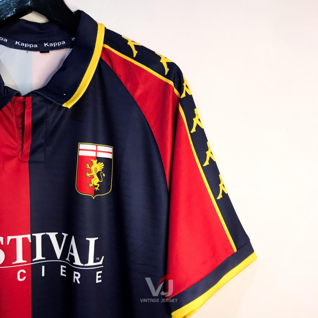 Jersey Vintage Genoa home 1999-00 Maglia Kappa Genoa CFC Jersey Retro Keren Martusciello 28